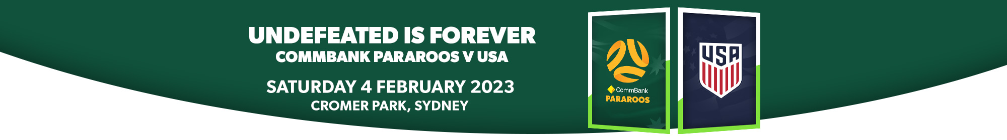 Australia vs USA website banner