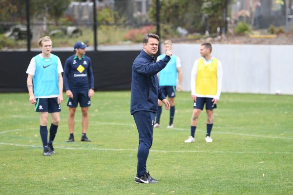 Pararoos Matchday Minus One Training - Coach Kai Lammert issuing instructions