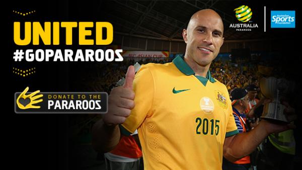 Mark Bresciano is urging fans to get behind the Pararoos.