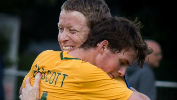The Pararoos celebrate qualifying for the 2017 IFCPF World Championships.